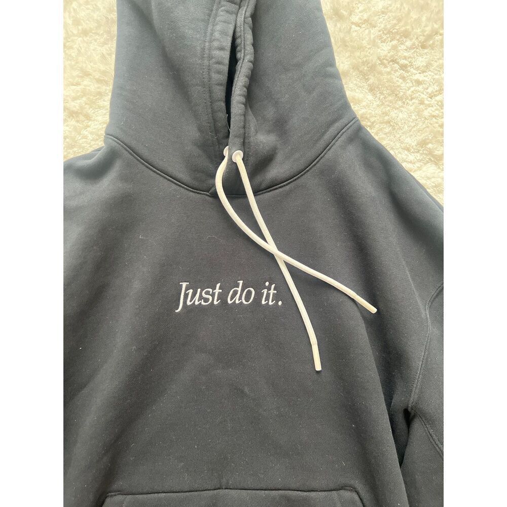Nike Hoodie Black “Just Do It” size S - Picture 4 of 5